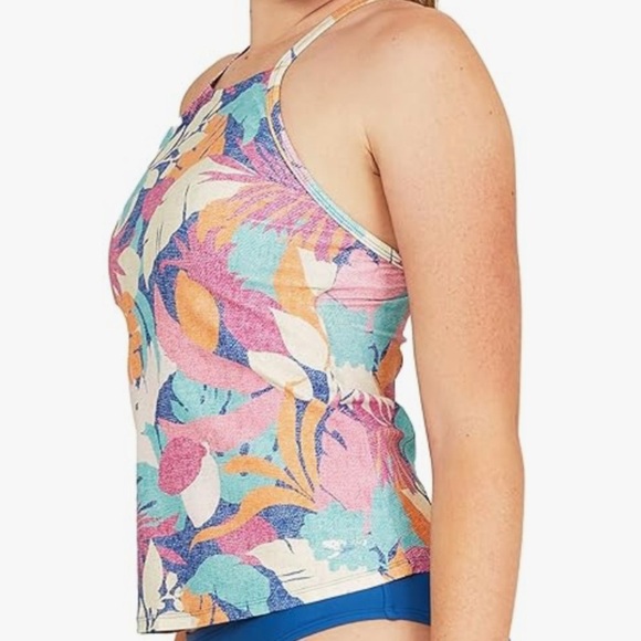 Speedo Colorful Tropical Print Tankini Top Size XL (top only) - Picture 10 of 10